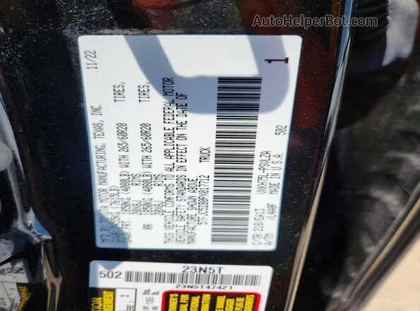 5TFJC5DB0PX017712 2023 TOYOTA TUNDRA Black Շարժիչի բաժամունքի տեսք