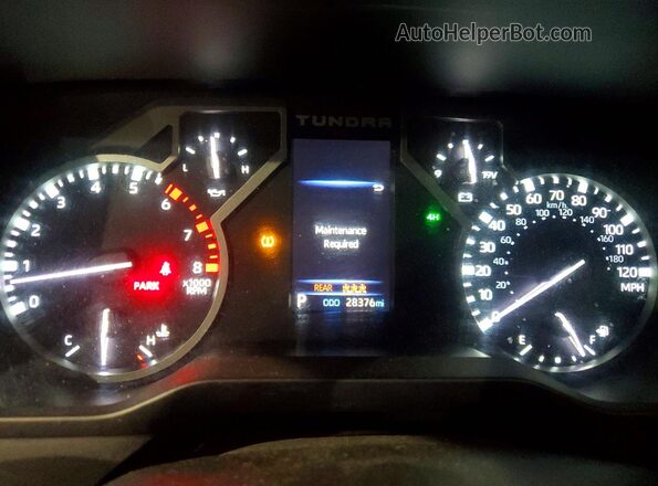 5TFKB5DB5TX339439 2026 TOYOTA TUNDRA White Instrument cluster view
