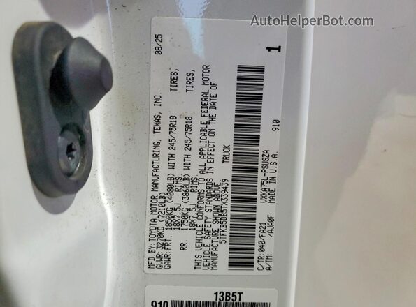 5TFKB5DB5TX339439 2026 TOYOTA TUNDRA White Engine compartment view