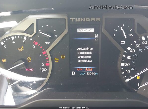 5TFLA5AB6PX025767 2023 TOYOTA TUNDRA Black Vista de los asientos traseros