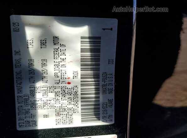 5TFLA5AB7SX046734 2025 TOYOTA TUNDRA Black Widok komory silnika