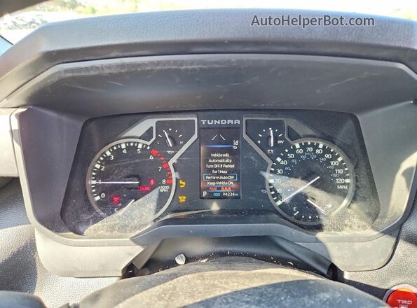 5TFLA5DA8NX006962 2022 TOYOTA TUNDRA Gray Սարքավորումների վահանակի տեսք