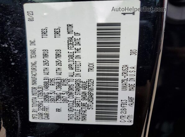 5TFLA5DA8PX075329 2023 TOYOTA TUNDRA Black Vista del compartimento del motor