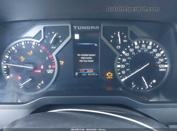 5TFLA5DB1SX262736 2025 TOYOTA TUNDRA Gray Հետևի նստատեղերի տեսք
