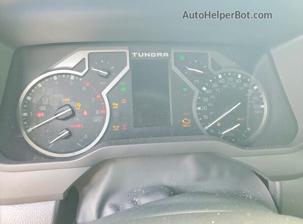 5TFLA5DB1SX267872 2025 TOYOTA TUNDRA Red ხელსაწყოთა პანელის ხედი