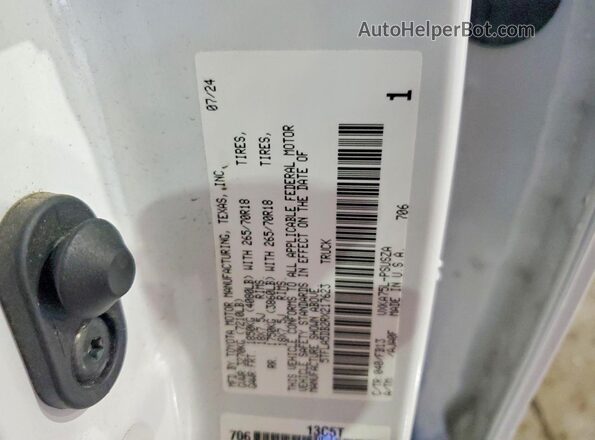 5TFLA5DB2RX217623 2024 TOYOTA TUNDRA White Widok komory silnika
