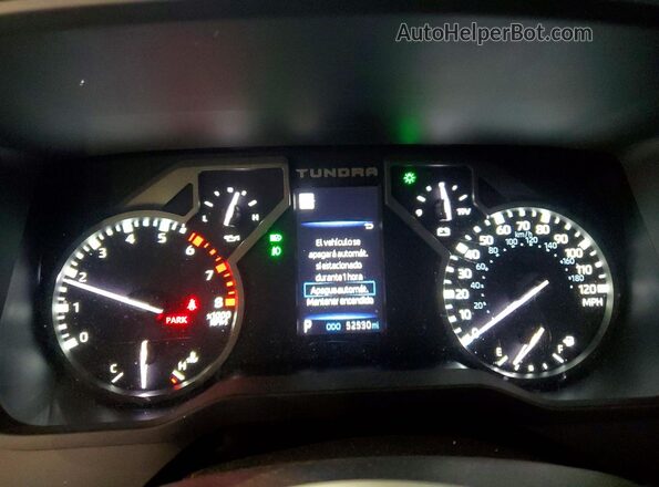 5TFLA5DB2RX217623 2024 TOYOTA TUNDRA White Widok zestawu wskaźników