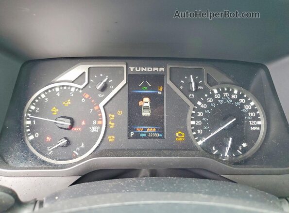 5TFLA5DB6RX181533 2024 TOYOTA TUNDRA Gray Instrument cluster view