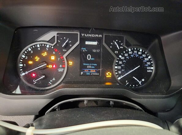 5TFLA5DB8RX159453 2024 TOYOTA TUNDRA Gray Instrument cluster view