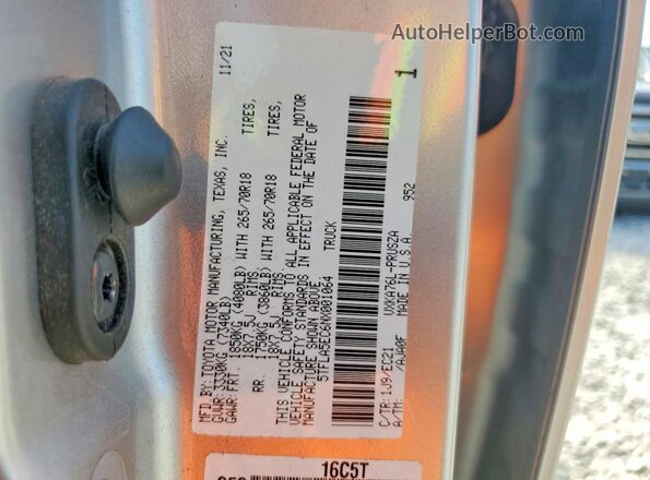 5TFLA5EC6NX001064 2022 TOYOTA TUNDRA Серебряный Вид подкапотного пространства