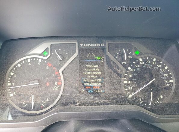 5TFLA5EC6NX001064 2022 TOYOTA TUNDRA Серебряный Вид щитка приборов