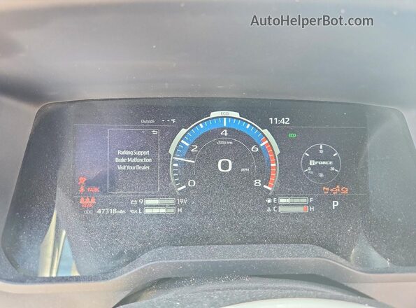 5TFMA5DB5SX247516 2025 TOYOTA TUNDRA White Instrument cluster view