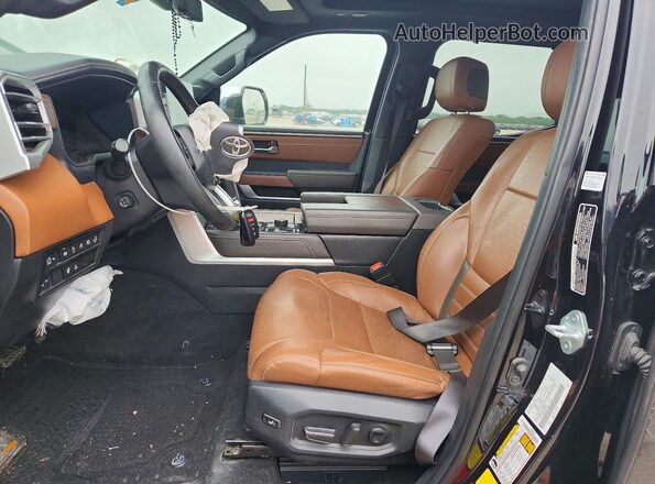 5TFMA5DB6NX026785 2022 TOYOTA TUNDRA Black წინა სალონის ხედი