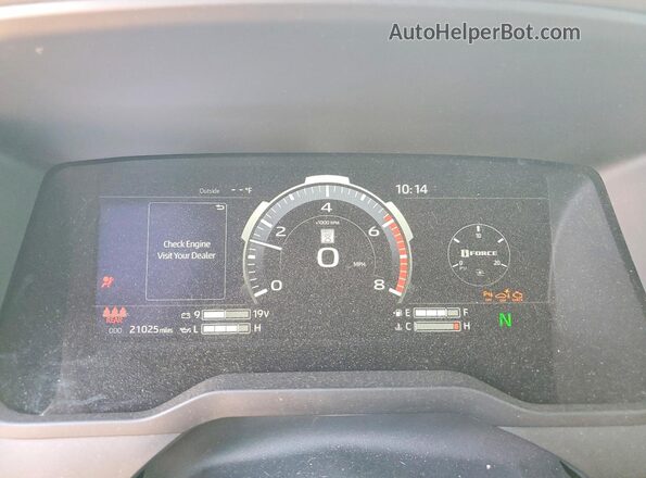 5TFMA5DB6RX219895 2024 TOYOTA TUNDRA Gray Вид щитка приладів