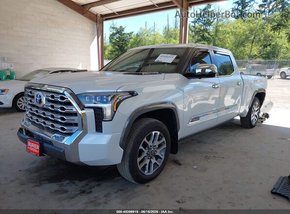 5TFMC5ECXRX007714 2024 TOYOTA TUNDRA HYBRID White Առջևի ձախ երեք քառորդ տեսարան