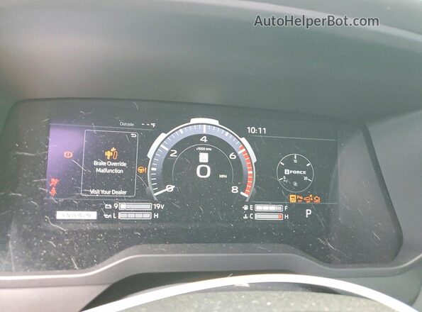 5TFNA5AB1RX041161 2024 TOYOTA TUNDRA Black Widok zestawu wskaźników