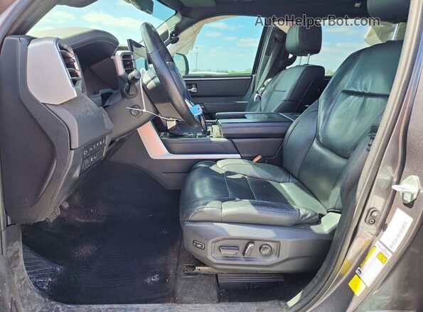 5TFNA5DB3PX127631 2023 TOYOTA TUNDRA Gray Front interior view