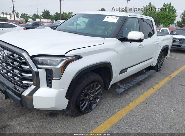 5TFNA5DB5RX164179 2024 TOYOTA TUNDRA White Առջևի ձախ երեք քառորդ տեսարան