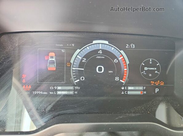 5TFNA5DB5RX194136 2024 TOYOTA TUNDRA Gray Instrument cluster view