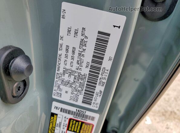 5TFNA5DB8SX238653 2025 TOYOTA TUNDRA Gray Vista de la etiqueta del VIN