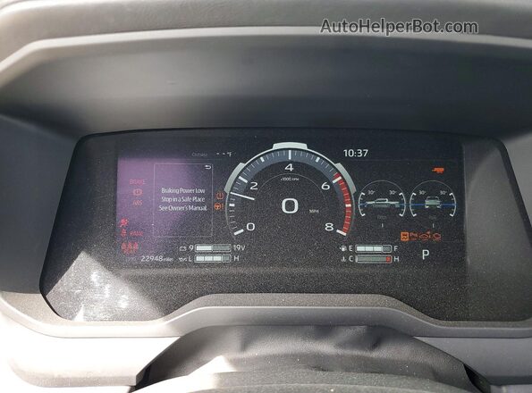 5TFNA5DB8SX238653 2025 TOYOTA TUNDRA Gray Vista del cuadro de instrumentos