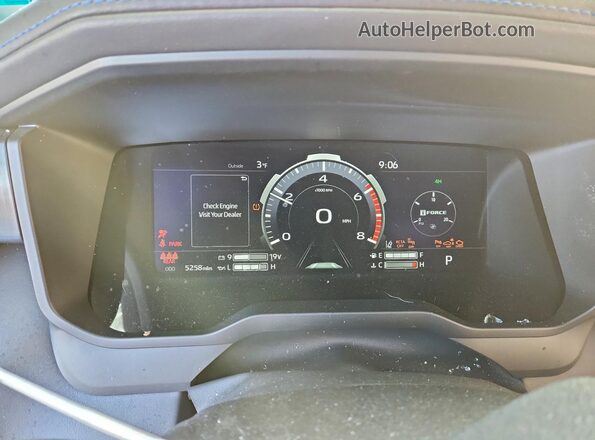 5TFNA5DB9SX302392 2025 TOYOTA TUNDRA Green Սարքավորումների վահանակի տեսք