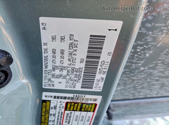 5TFNA5DB9SX302392 2025 TOYOTA TUNDRA Green Շարժիչի բաժամունքի տեսք