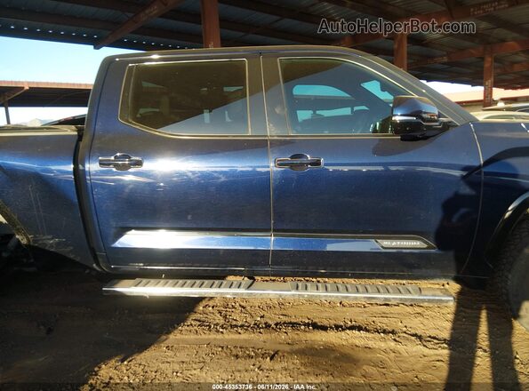 5TFNA5EC0NX008357 2022 TOYOTA TUNDRA Blue Rear interior view