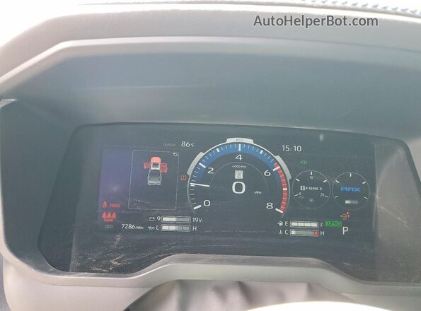 5TFNC5DB0SX108456 2025 TOYOTA TUNDRA White Instrument cluster view
