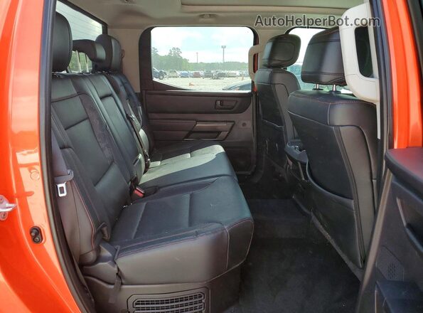 5TFPC5DB1PX024596 2023 TOYOTA TUNDRA Orange უკანა სავარძლების ხედი