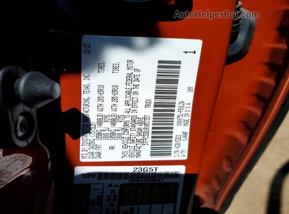 5TFPC5DB1RX057357 2024 TOYOTA TUNDRA Оранжевый Вид подкапотного пространства