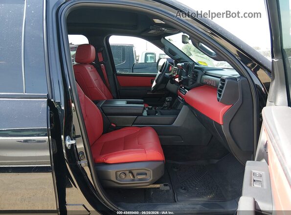 5TFPC5DBXRX077686 2024 TOYOTA TUNDRA HYBRID Black წინა სალონის ხედი