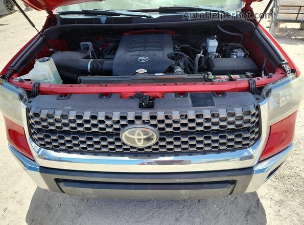 5TFRM5F10KX144280 2019 TOYOTA TUNDRA Красный Вид задней части салона