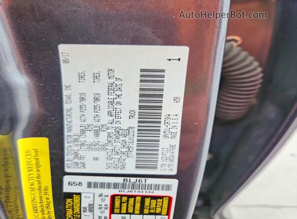 5TFRM5F18JX123370 2018 TOYOTA TUNDRA Gray Շարժիչի բաժամունքի տեսք