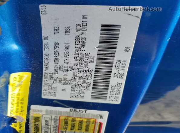 5TFRW5F17GX204587 2016 TOYOTA TUNDRA Blue 