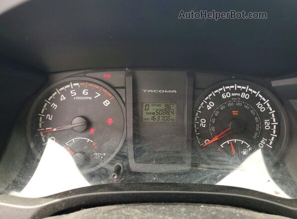 5TFRX5GN1HX090845 2017 TOYOTA TACOMA White Instrument cluster view