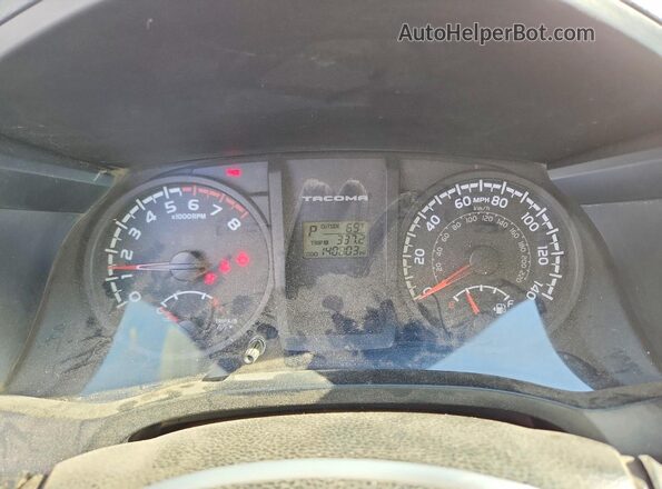 5TFRX5GN7GX065396 2016 TOYOTA TACOMA Белый Вид щитка приборов