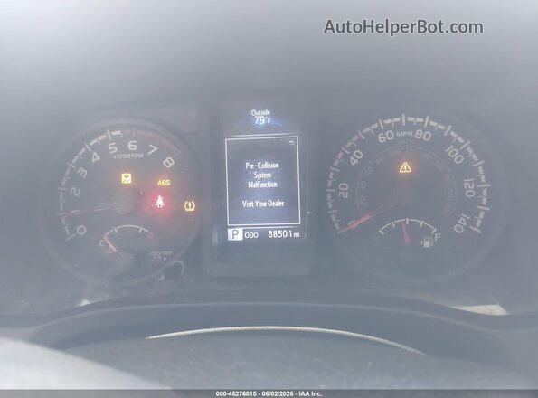 5TFRX5GN9KX161104 2019 TOYOTA TACOMA White Widok tylnych siedzeń