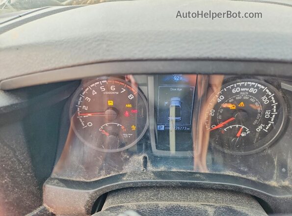 5TFRX5GNXKX143081 2019 TOYOTA TACOMA White Widok zestawu wskaźników