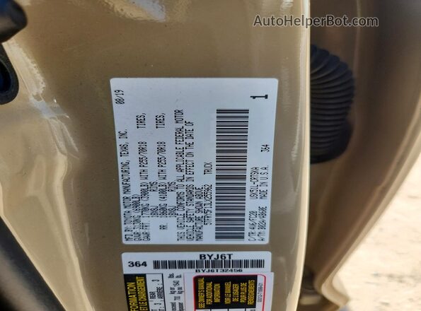 5TFRY5F13LX255962 2020 TOYOTA TUNDRA Beige ძრავის განყოფილების ხედი