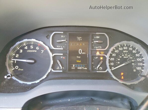 5TFRY5F19LX270031 2020 TOYOTA TUNDRA White Вид щитка приладів