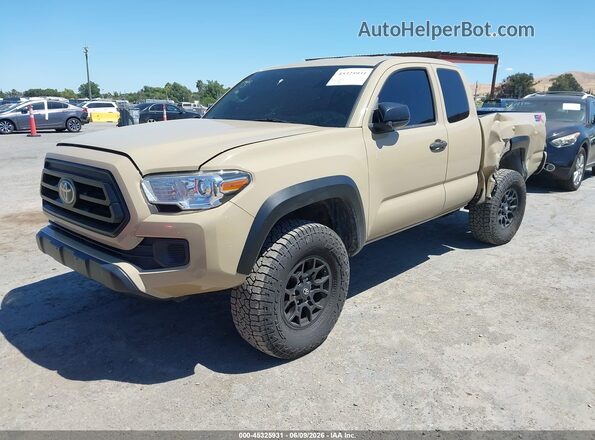 5TFRZ5CN3LX090175 2020 TOYOTA TACOMA Tan Vista tres cuartos delantera izquierda