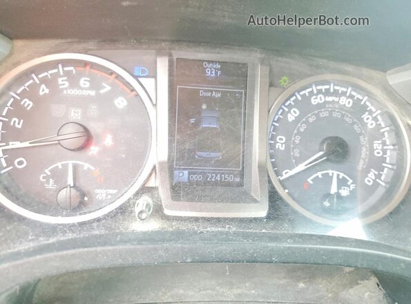 5TFSX5EN5GX044776 2016 TOYOTA TACOMA Black Սարքավորումների վահանակի տեսք