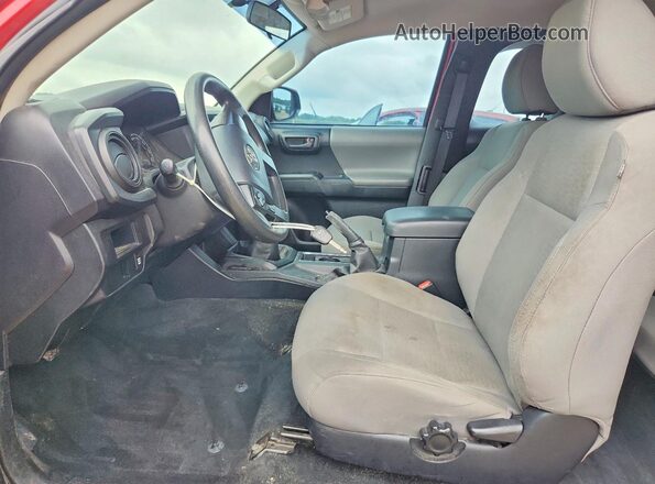 5TFSX5ENXGX047284 2016 TOYOTA TACOMA Красный Вид салона спереди