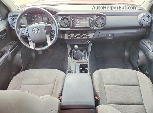 5TFSX5ENXGX047284 2016 TOYOTA TACOMA Красный Вид панели приборов