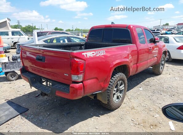 5TFSZ5AN2HX050374 2017 TOYOTA TACOMA Red Tył prawy