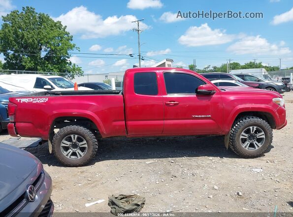 5TFSZ5AN2HX050374 2017 TOYOTA TACOMA Red Widok wnętrza z tyłu