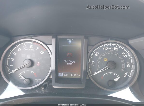 5TFSZ5AN5GX024074 2016 TOYOTA TACOMA Orange Vista de los asientos traseros