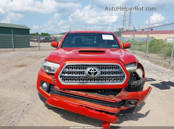 5TFSZ5AN5GX024074 2016 TOYOTA TACOMA Orange Vista del cuadro de instrumentos
