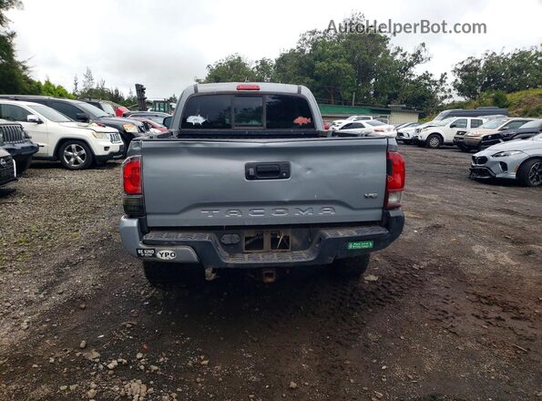 5TFSZ5AN8KX165617 2019 TOYOTA TACOMA Gray უკანა ხედი
